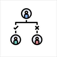 A group of people are connected to each other vector