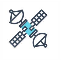 Space station icon isolated on white background vector