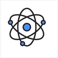 An atom icon on a white background vector