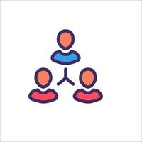 A group of people are in a circle with a person in the middle vector