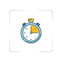 Stopwatch icon. Time and deadline concept illustration can be used for topics like time management, planning, deadline vector