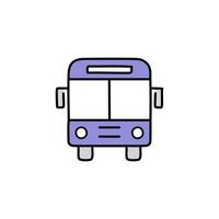 Bus transport vehicle line style icon illustration design, designed for web and app vector