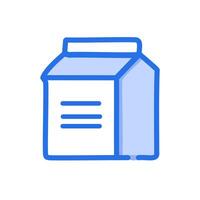 Milk carton box icon. Graph symbol for cooking web site and apps design, logo, app, UI vector