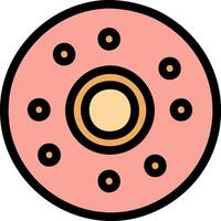 Acne color icon illustration vector