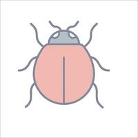A ladybug icon on a white background vector