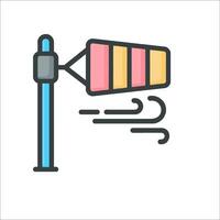 A windmill icon with a windmill on top vector