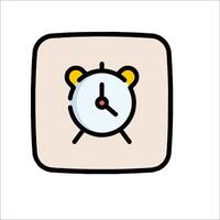 A clock icon on a white background vector