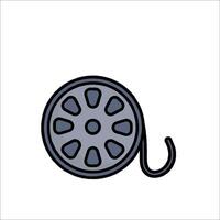 A reel of film on a white background vector