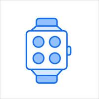 A watch with four dots on it vector