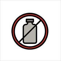 No alcohol sign vector