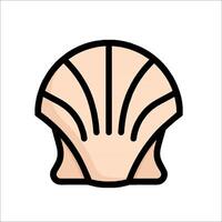 A shell icon on a white background vector