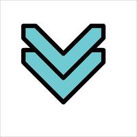 A blue arrow pointing to the left vector