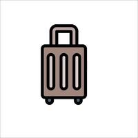 A suitcase icon on a white background vector