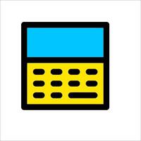 A calculator icon on a white background vector