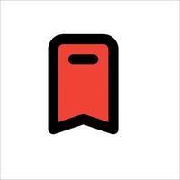 A red book icon on a white background vector