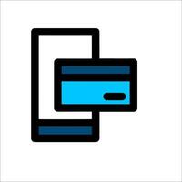 A credit card is being used to pay for something vector