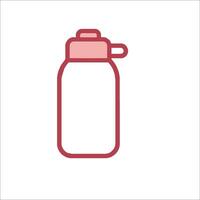 A bottle with a lid on it is shown vector