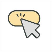 Mouse click icon illustration vector