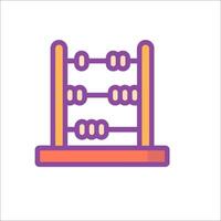 An abacus icon on a white background vector