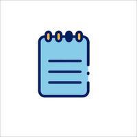 A notebook icon on a white background vector