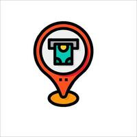 A map marker with a phone in it vector