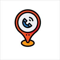 A phone icon with a phone on it vector