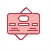 A credit card icon on a white background vector