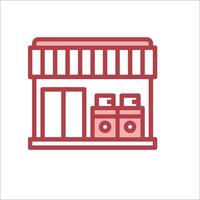 A store front with a sign that reads store vector