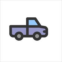 A truck icon on a white background vector