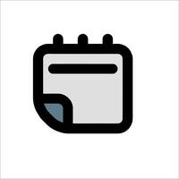 A calendar icon on a white background vector