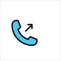 A phone icon with a arrow pointing up vector