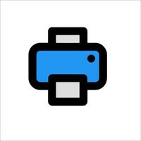 A printer icon on a white background vector