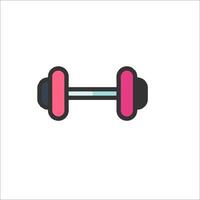 Dumbbell icon on white background vector