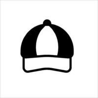 A baseball cap icon isolated on a white background vector