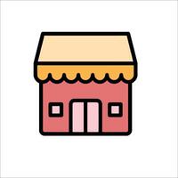 A small store icon on a white background vector