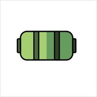 A battery icon on a white background vector
