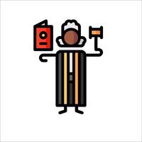 A man holding a book and a ruler vector