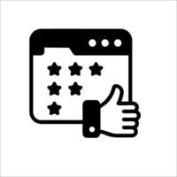 A hand holding a thumbs up icon on a white background vector
