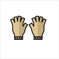 Two gloves on a white background vector