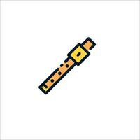 Flute icon illustration vector