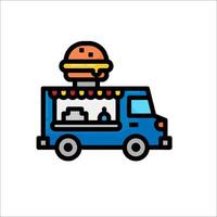 Food truck icon illustration vector