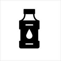 A bottle of oil icon on a white background vector