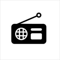 Radio icon isolated on white background vector