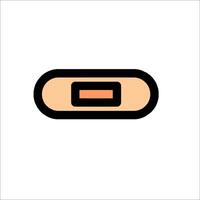 A black and orange button icon on a white background vector