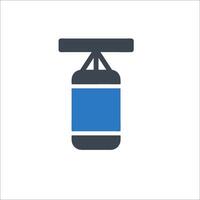 A punching bag icon on a white background vector