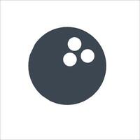 A bowling ball icon on a white background vector