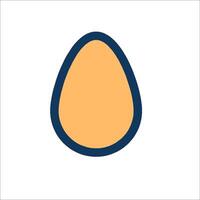 An egg icon on a white background vector