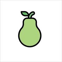 A pear icon on a white background vector