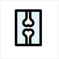 A bone and heart icon on a white background vector