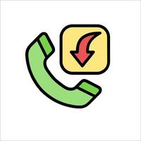 A phone with a red arrow pointing to the right vector